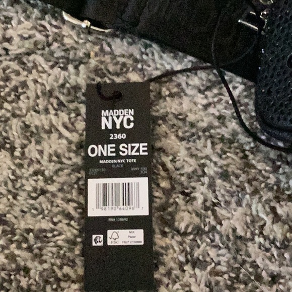 Madden NYC Black Handbag with Strap - Picture 7 of 8
